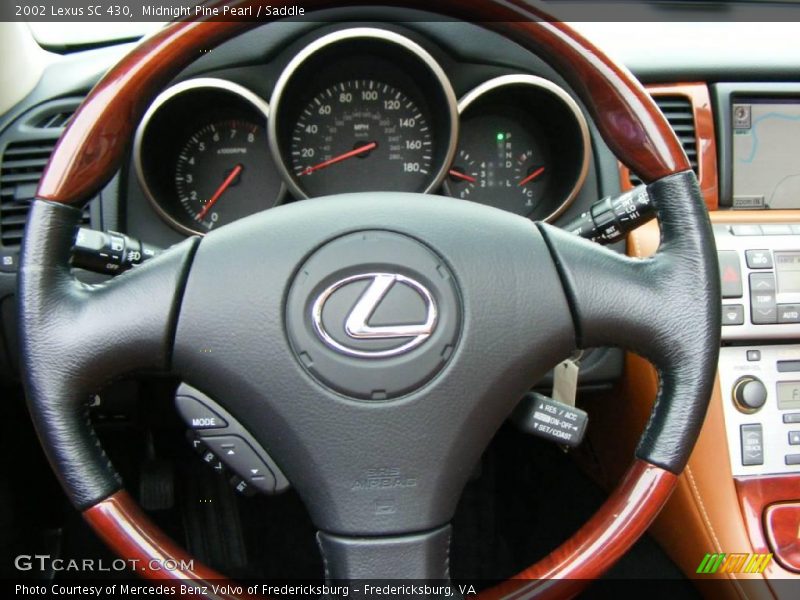 Midnight Pine Pearl / Saddle 2002 Lexus SC 430