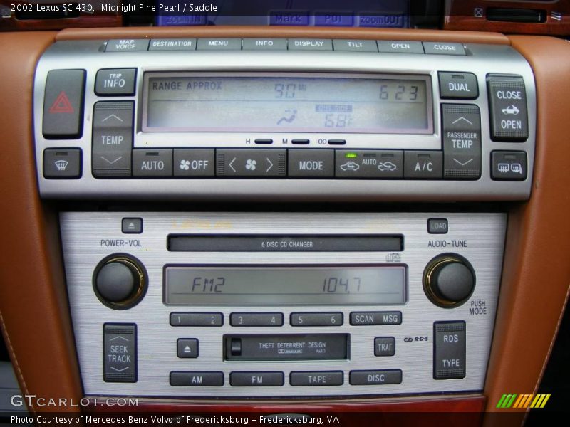 Midnight Pine Pearl / Saddle 2002 Lexus SC 430