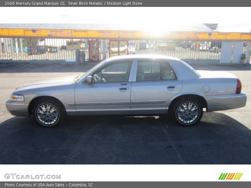 Silver Birch Metallic / Medium Light Stone 2006 Mercury Grand Marquis GS
