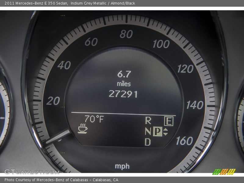 Indium Grey Metallic / Almond/Black 2011 Mercedes-Benz E 350 Sedan