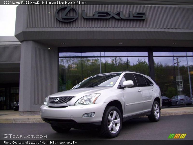 Millinnium Silver Metallic / Black 2004 Lexus RX 330 AWD