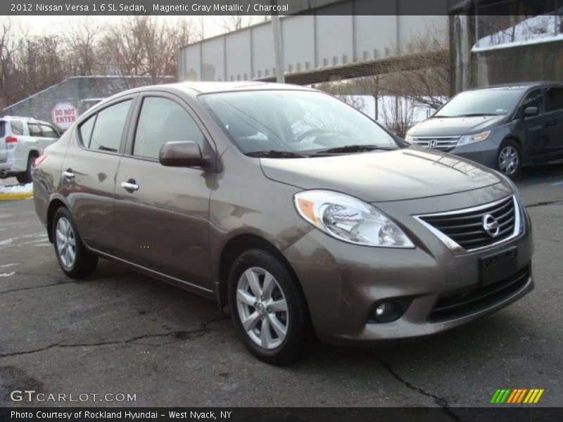 Magnetic Gray Metallic / Charcoal 2012 Nissan Versa 1.6 SL Sedan