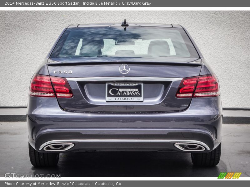 Indigo Blue Metallic / Gray/Dark Gray 2014 Mercedes-Benz E 350 Sport Sedan