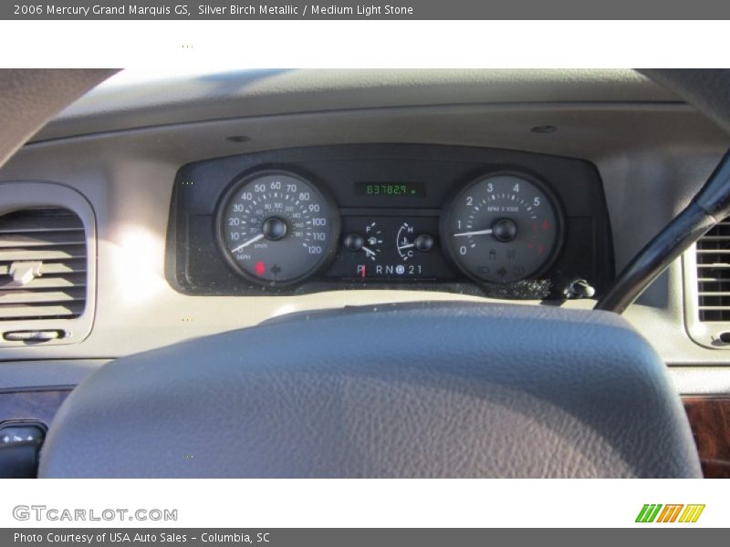 Silver Birch Metallic / Medium Light Stone 2006 Mercury Grand Marquis GS