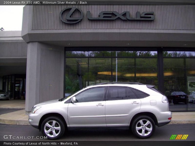 Millinnium Silver Metallic / Black 2004 Lexus RX 330 AWD