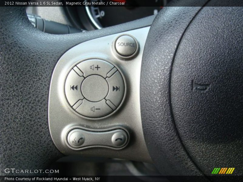 Magnetic Gray Metallic / Charcoal 2012 Nissan Versa 1.6 SL Sedan