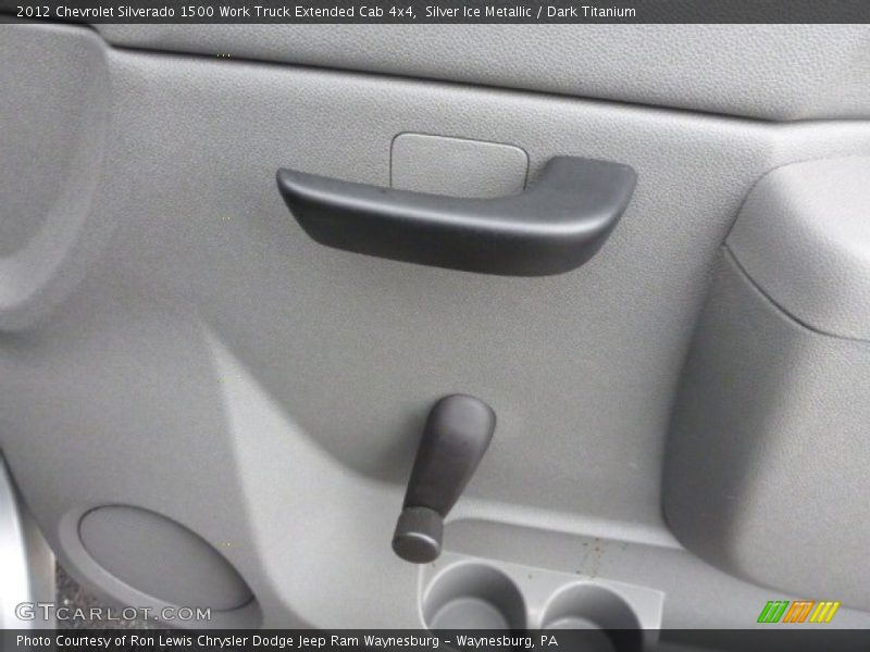 Silver Ice Metallic / Dark Titanium 2012 Chevrolet Silverado 1500 Work Truck Extended Cab 4x4