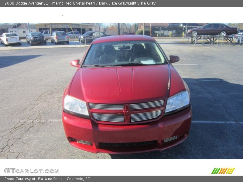 Inferno Red Crystal Pearl / Dark Slate Gray/Light Slate Gray 2008 Dodge Avenger SE