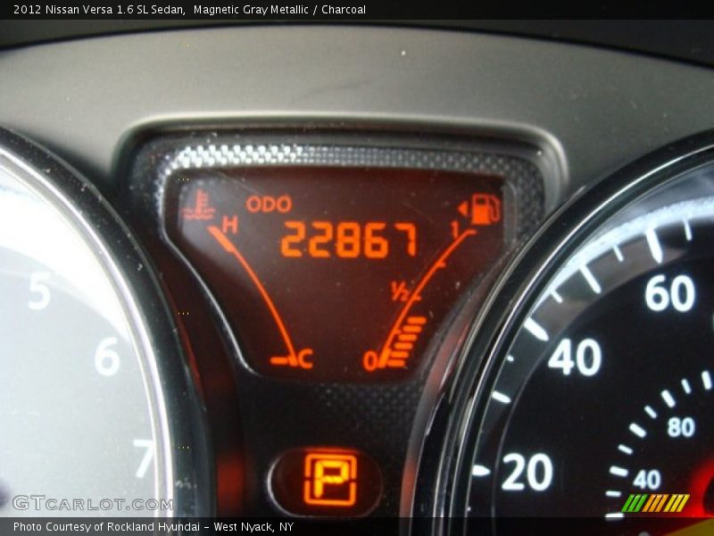 Magnetic Gray Metallic / Charcoal 2012 Nissan Versa 1.6 SL Sedan