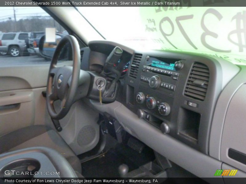 Silver Ice Metallic / Dark Titanium 2012 Chevrolet Silverado 1500 Work Truck Extended Cab 4x4