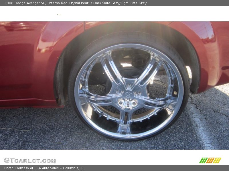 Inferno Red Crystal Pearl / Dark Slate Gray/Light Slate Gray 2008 Dodge Avenger SE