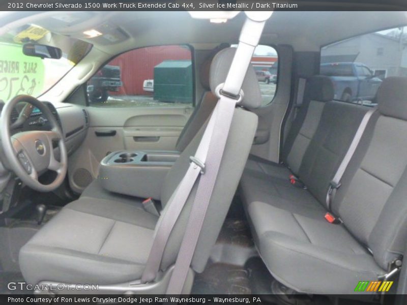 Silver Ice Metallic / Dark Titanium 2012 Chevrolet Silverado 1500 Work Truck Extended Cab 4x4
