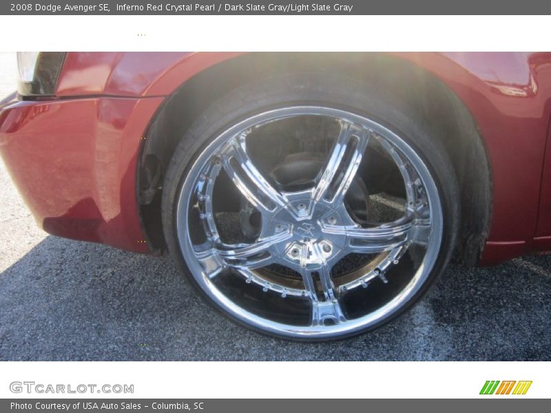 Inferno Red Crystal Pearl / Dark Slate Gray/Light Slate Gray 2008 Dodge Avenger SE