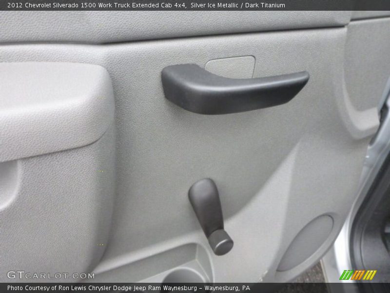 Silver Ice Metallic / Dark Titanium 2012 Chevrolet Silverado 1500 Work Truck Extended Cab 4x4