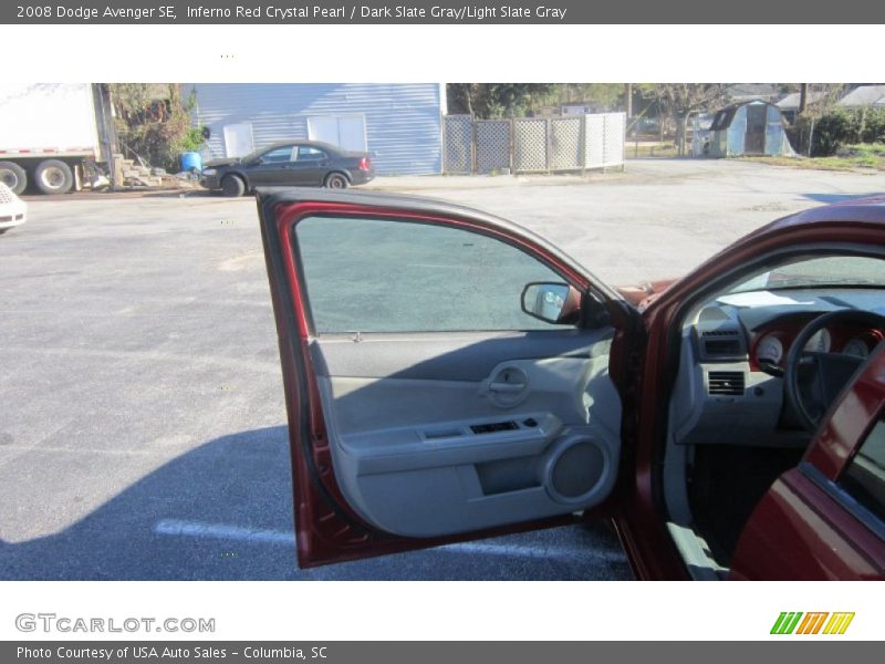 Inferno Red Crystal Pearl / Dark Slate Gray/Light Slate Gray 2008 Dodge Avenger SE