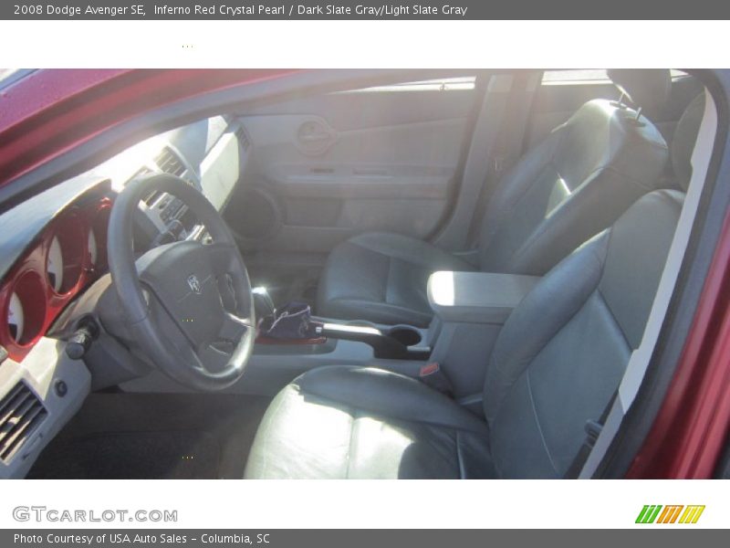 Inferno Red Crystal Pearl / Dark Slate Gray/Light Slate Gray 2008 Dodge Avenger SE