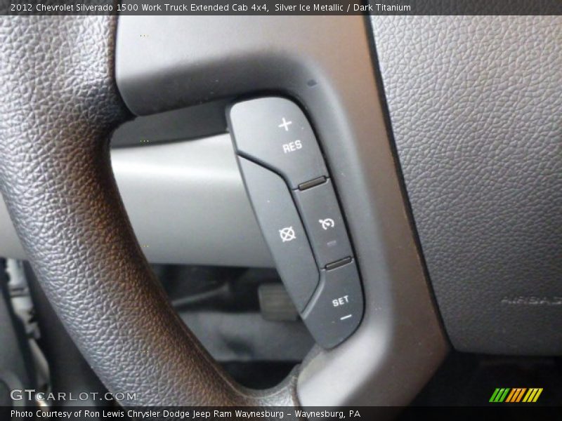 Silver Ice Metallic / Dark Titanium 2012 Chevrolet Silverado 1500 Work Truck Extended Cab 4x4