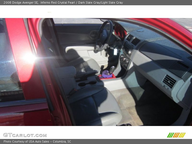 Inferno Red Crystal Pearl / Dark Slate Gray/Light Slate Gray 2008 Dodge Avenger SE