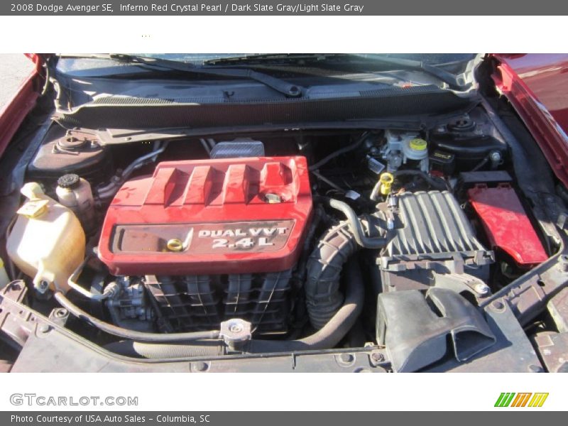 Inferno Red Crystal Pearl / Dark Slate Gray/Light Slate Gray 2008 Dodge Avenger SE