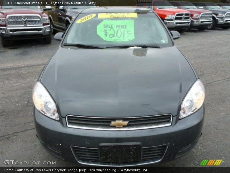 Cyber Gray Metallic / Gray 2010 Chevrolet Impala LT