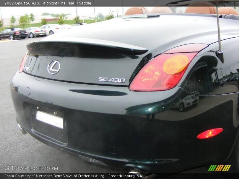 Midnight Pine Pearl / Saddle 2002 Lexus SC 430
