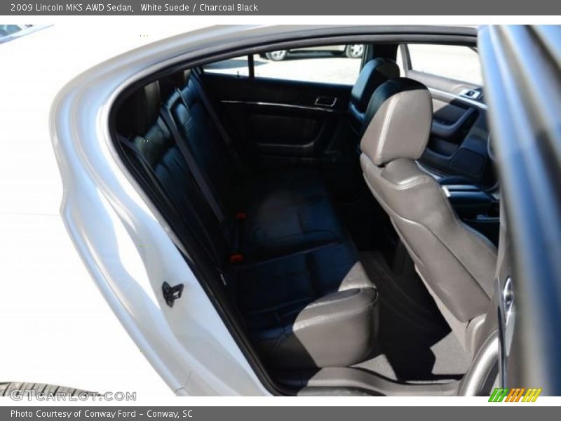 White Suede / Charcoal Black 2009 Lincoln MKS AWD Sedan