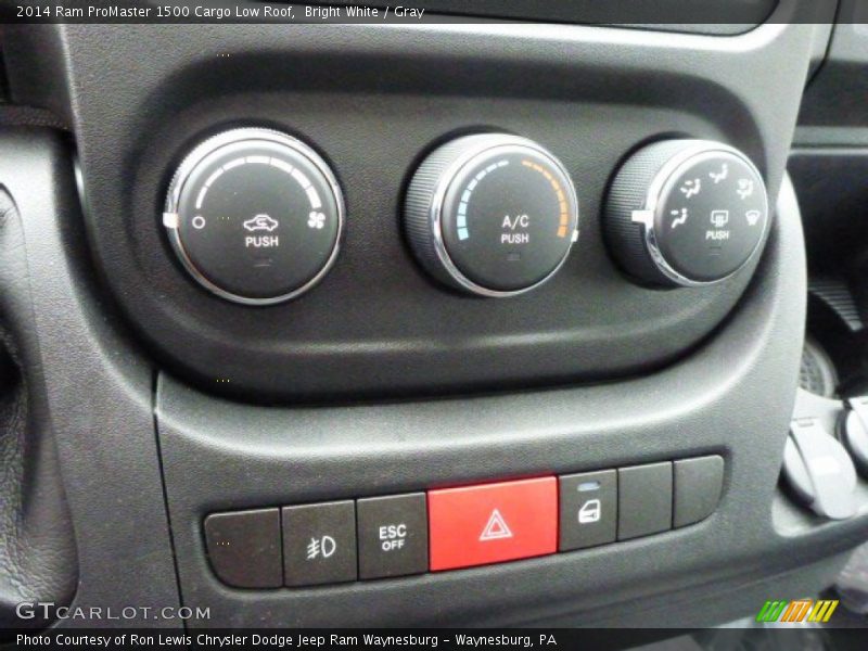 Bright White / Gray 2014 Ram ProMaster 1500 Cargo Low Roof