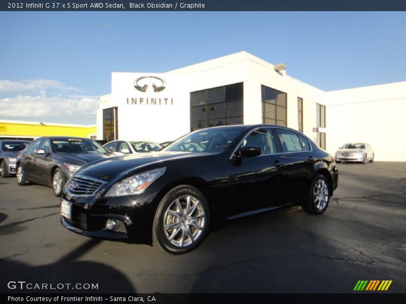Black Obsidian / Graphite 2012 Infiniti G 37 x S Sport AWD Sedan