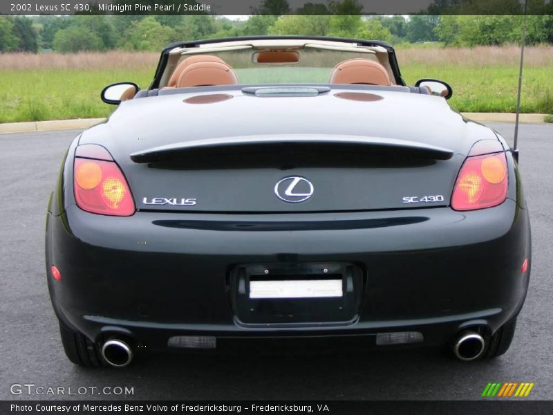 Midnight Pine Pearl / Saddle 2002 Lexus SC 430