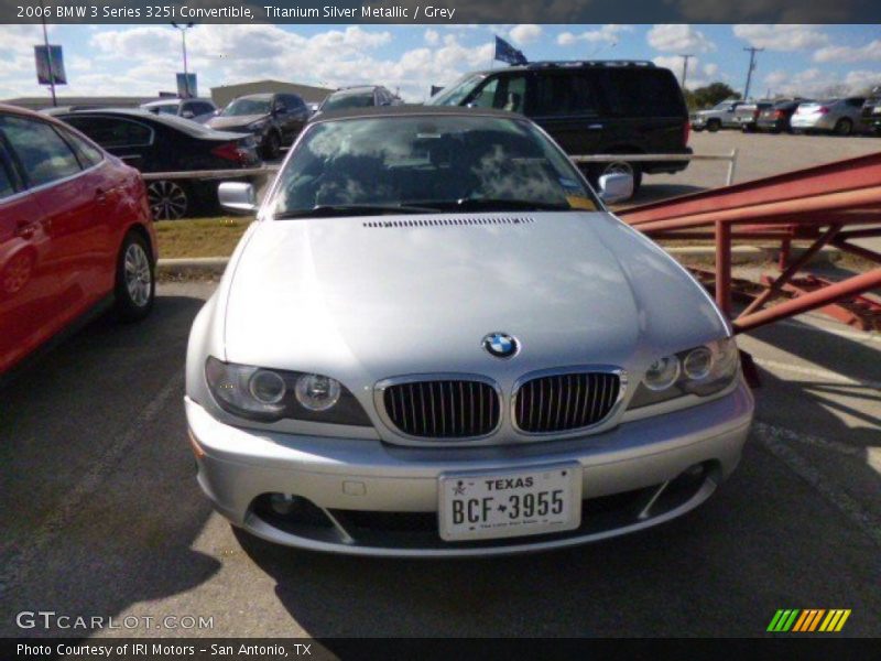 Titanium Silver Metallic / Grey 2006 BMW 3 Series 325i Convertible