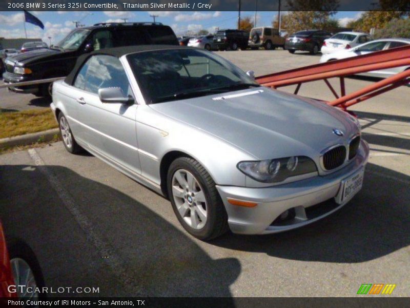 Titanium Silver Metallic / Grey 2006 BMW 3 Series 325i Convertible