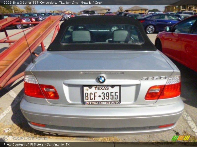 Titanium Silver Metallic / Grey 2006 BMW 3 Series 325i Convertible