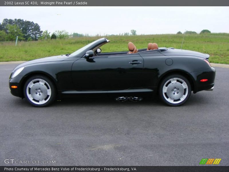Midnight Pine Pearl / Saddle 2002 Lexus SC 430
