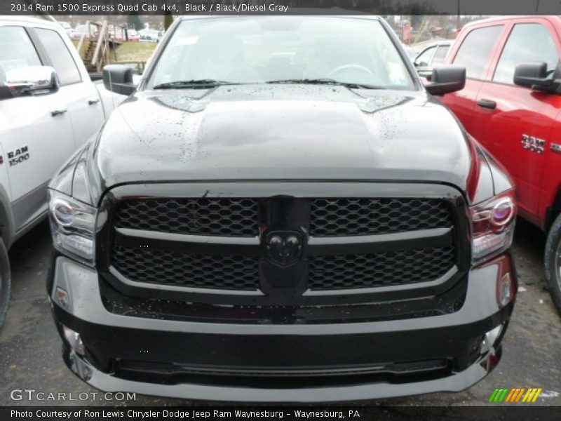 Black / Black/Diesel Gray 2014 Ram 1500 Express Quad Cab 4x4