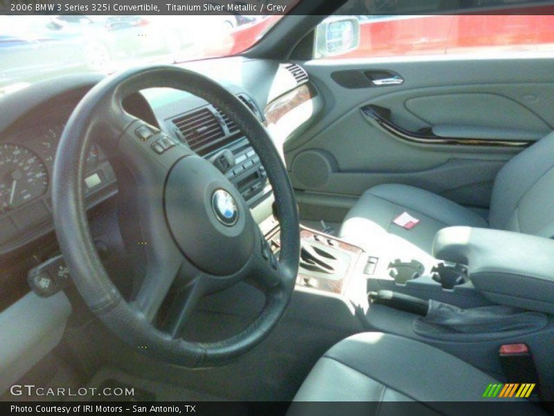 Titanium Silver Metallic / Grey 2006 BMW 3 Series 325i Convertible