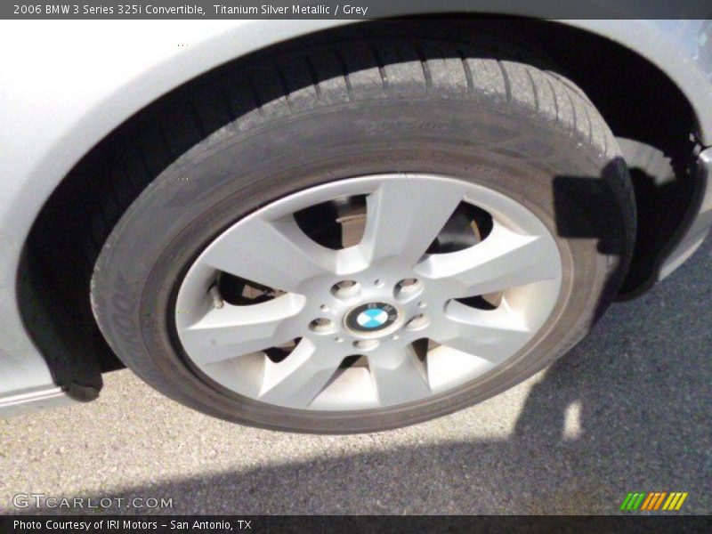 Titanium Silver Metallic / Grey 2006 BMW 3 Series 325i Convertible