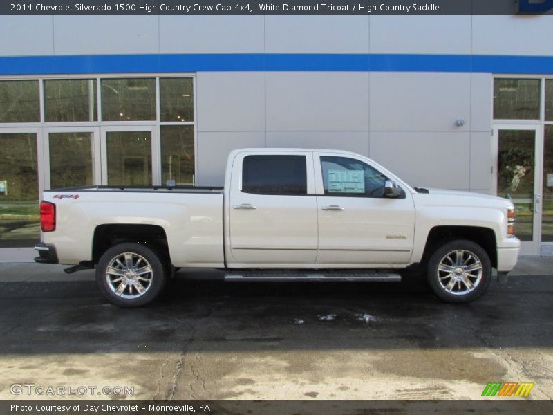 White Diamond Tricoat / High Country Saddle 2014 Chevrolet Silverado 1500 High Country Crew Cab 4x4