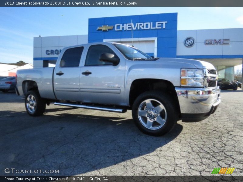 Silver Ice Metallic / Ebony 2013 Chevrolet Silverado 2500HD LT Crew Cab