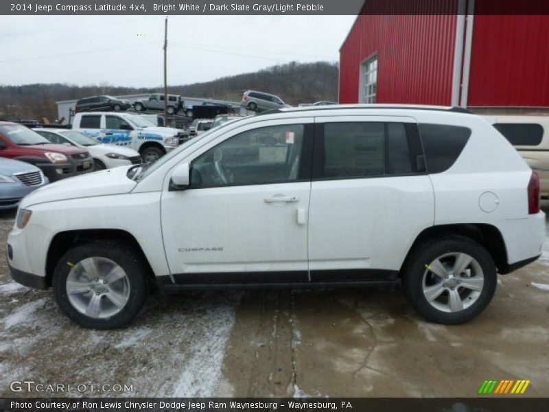 Bright White / Dark Slate Gray/Light Pebble 2014 Jeep Compass Latitude 4x4