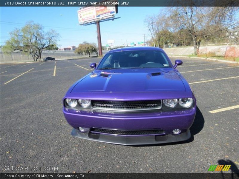 Plum Crazy Pearl / Dark Slate Gray 2013 Dodge Challenger SRT8 392