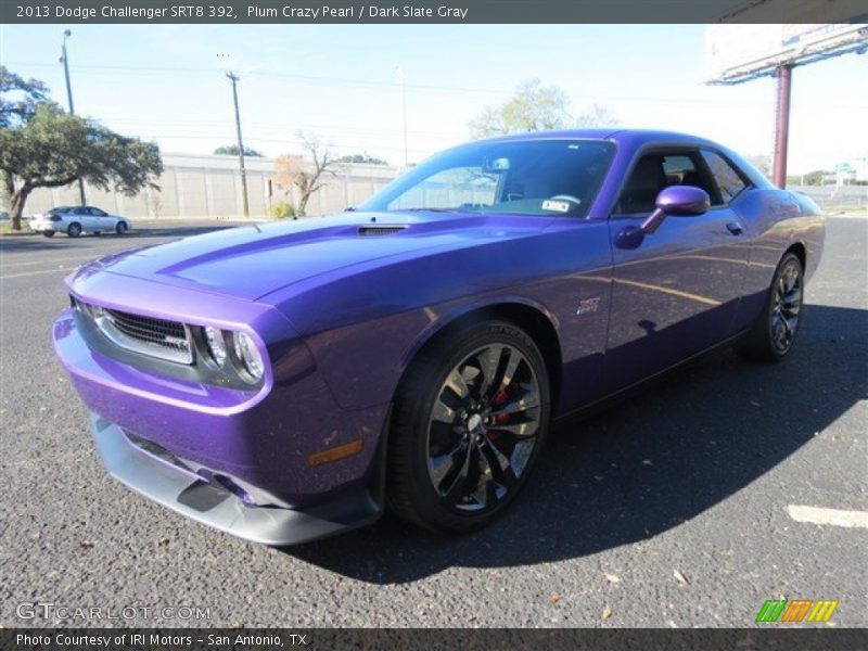 Plum Crazy Pearl / Dark Slate Gray 2013 Dodge Challenger SRT8 392