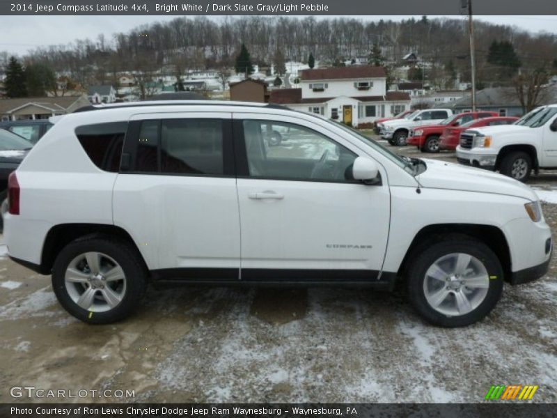 Bright White / Dark Slate Gray/Light Pebble 2014 Jeep Compass Latitude 4x4