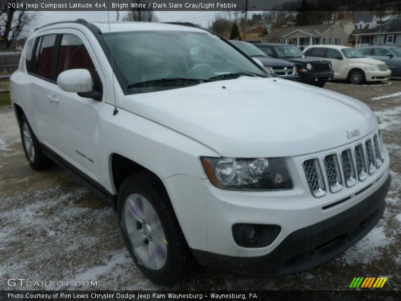 Bright White / Dark Slate Gray/Light Pebble 2014 Jeep Compass Latitude 4x4