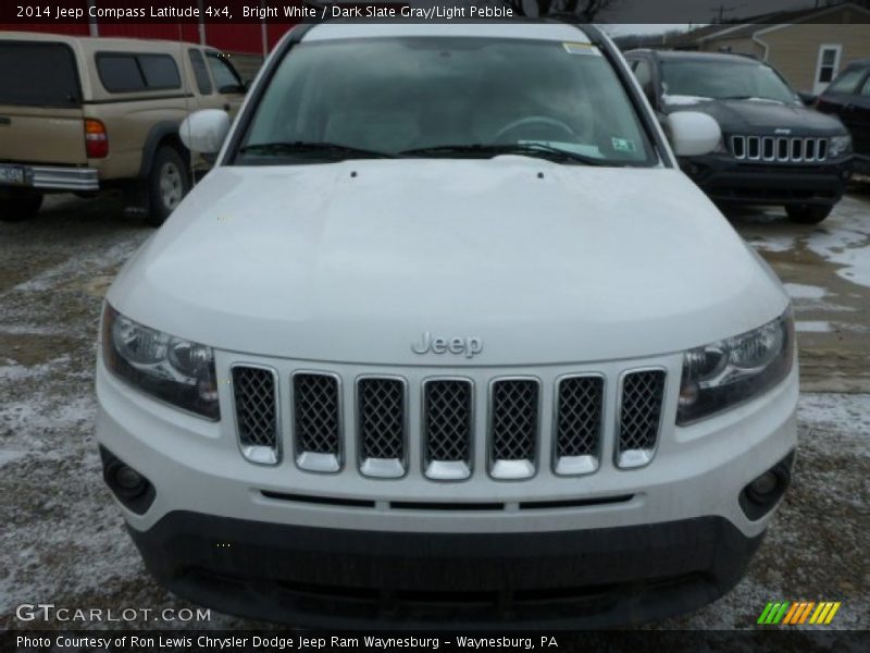 Bright White / Dark Slate Gray/Light Pebble 2014 Jeep Compass Latitude 4x4