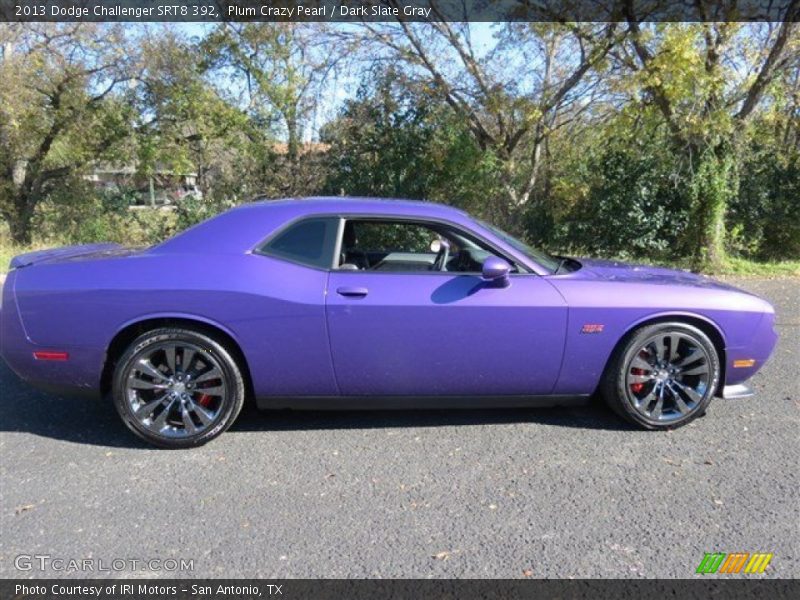Plum Crazy Pearl / Dark Slate Gray 2013 Dodge Challenger SRT8 392