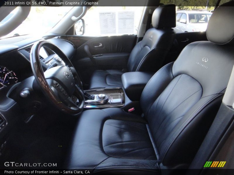 Front Seat of 2011 QX 56 4WD