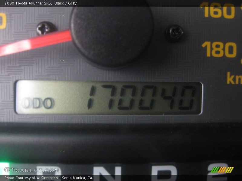 Black / Gray 2000 Toyota 4Runner SR5