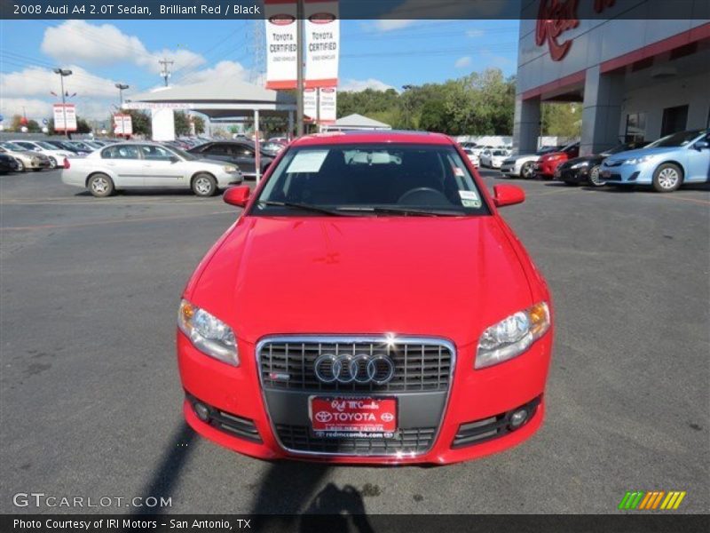 Brilliant Red / Black 2008 Audi A4 2.0T Sedan
