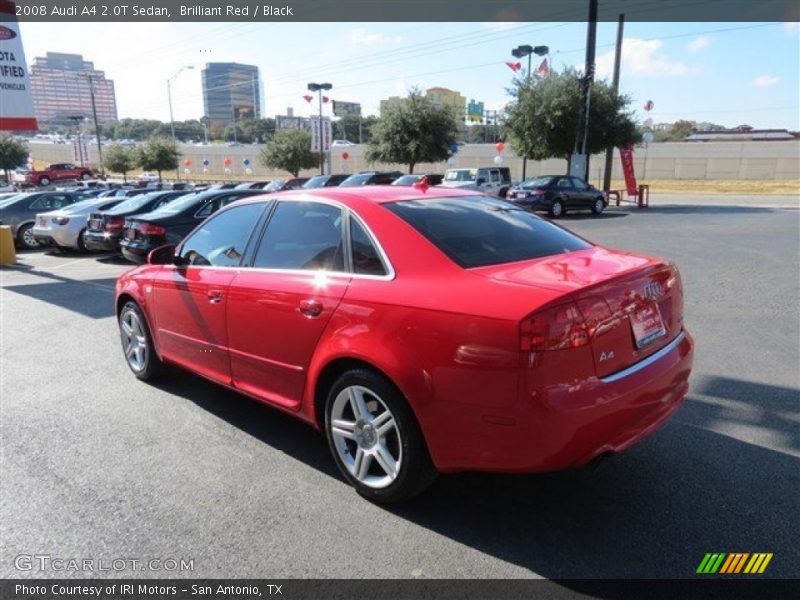 Brilliant Red / Black 2008 Audi A4 2.0T Sedan
