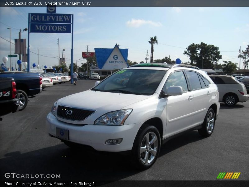 Crystal White / Light Gray 2005 Lexus RX 330